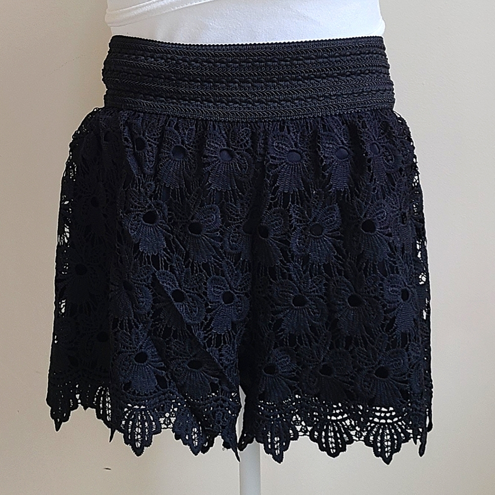 Black Lace Shorts